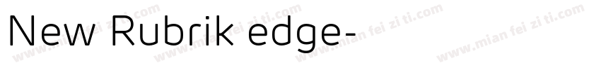 New Rubrik edge字体转换